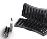 silicone gun grenade bullet mold ice tray cube black liquor cocktail chocolate gelatin