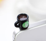 smartphone cellphone tablet phone dust plug cover decorative coffee