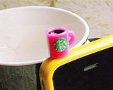 smartphone cellphone tablet phone dust plug cover decorative coffee