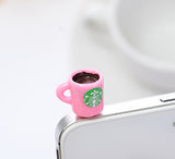 smartphone cellphone tablet phone dust plug cover decorative coffee