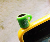 smartphone cellphone tablet phone dust plug cover decorative coffee