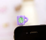 smartphone cellphone tablet phone dust plug cover decorative coffee