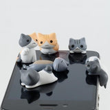 Cute Kitty Cat! 2 Pcs Phone Dust Plug