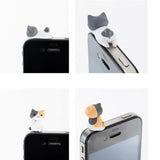 Cute Kitty Cat! 2 Pcs Phone Dust Plug