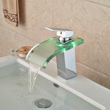 color changing led light water sink faucet bathroom kitchen