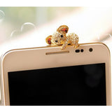 cute adorable shiny koala design protective dust plug for phone smartphone cell phone tablet iphone samsung