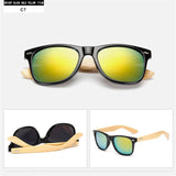 bamboo wooden wood uv400 protective sunglasses unisex mens womens on limited time sale