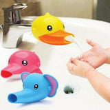 fun funny faucet sink extender chute animal dolphin duck elephant