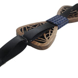 mens womens unisex black walnut wooden wood bow tie mulitple designs available