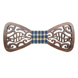 mens womens unisex black walnut wooden wood bow tie mulitple designs available