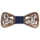 mens womens unisex black walnut wooden wood bow tie mulitple designs available