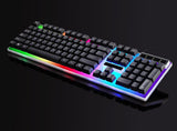 waterproof gaming keyboard with LED backlights comes in black or white