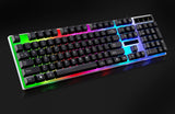 waterproof gaming keyboard with LED backlights comes in black or white