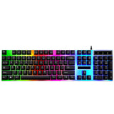 waterproof gaming keyboard with LED backlights comes in black or white