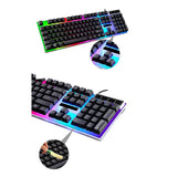 waterproof gaming keyboard with LED backlights comes in black or white