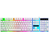 waterproof gaming keyboard with LED backlights comes in black or white