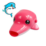 fun funny faucet sink extender chute animal dolphin duck elephant