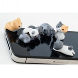 cute stylish adorable kitty cat dust plug protective protection for iphone samsung phone smartphone cell phone tablet