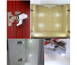 led lights hinge hinges kitchen bathroom washroom closet cabinet showcase