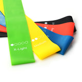 resistance bands used for fitness stretching strengthing yoga gym workout class