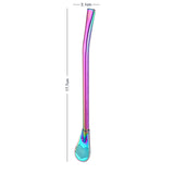 reusable stainless steel filter drinking straw spoon stop using plastic
