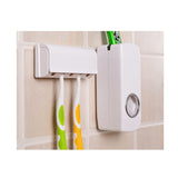 Toothbrush Holder w/ Toothpaste Dispenser