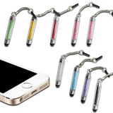 stylish bling diamond gem smartphone cell phone tablet stylus pen dust plug on sale samsung iphone