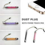stylish bling diamond gem smartphone cell phone tablet stylus pen dust plug on sale samsung iphone