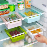 kitchen fridge refrigerator space saving saver organization drawer under the shelf