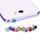 stylish bling diamond smartphone cell phone tablet dust plug on sale samsung iphone
