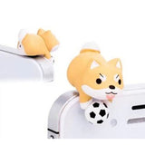 cute adorable dachshund dog or fox phone smartphone cell phone tablet dust plug iphone samsung protective protection