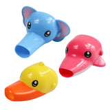 fun funny faucet sink extender chute animal dolphin duck elephant