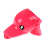 fun funny faucet sink extender chute animal dolphin duck elephant