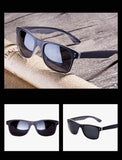 luxury fashion unisex women's men's wood grain style sunglasses with UV400 protection