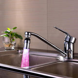 color changing led light water sink faucet bathroom kitchen