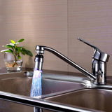 color changing led light water sink faucet bathroom kitchen
