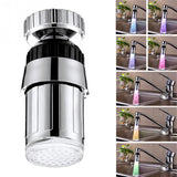 color changing led light water sink faucet bathroom kitchen
